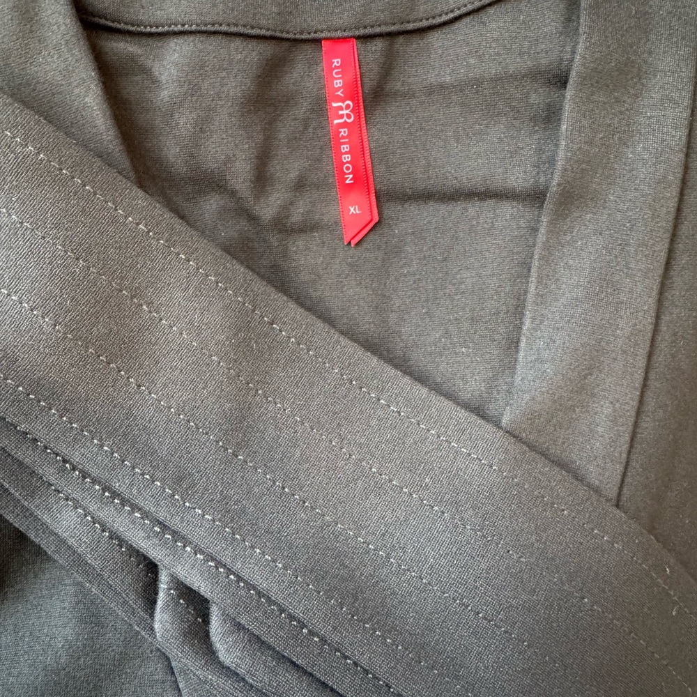 Ruby Ribbon Wrap Ponte Jacket - Picture 4 of 7